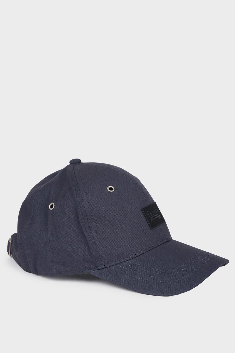 DeFacto Blue Man Man Cotton Label Print Cap Casual - Image 2